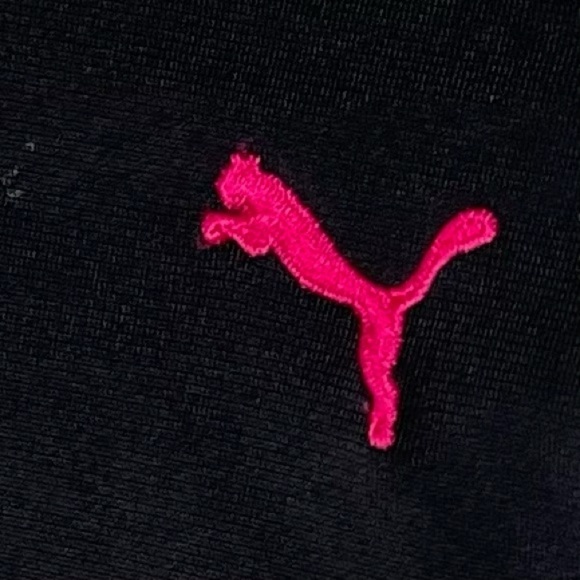 🔥 Puma Track Jacket w Pink Embroidered Logo Zip Close S - Picture 9 of 10